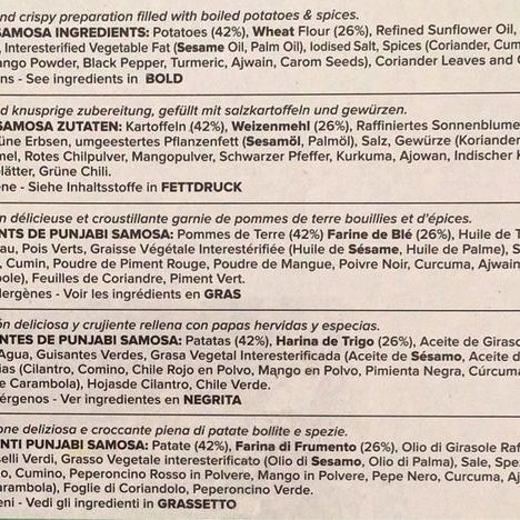 Haldirams Punjabi Samosa Value Pack (20pcs)