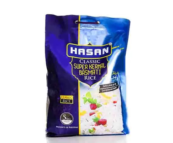 HASSAN CLASSIC SUPER KERNAL BASMATI RICE 5KG