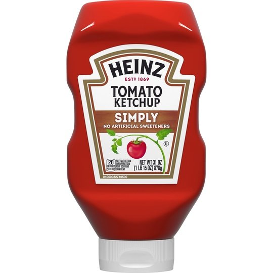 Heinz Simply Tomato Ketchup with No Artificial Sweeteners, 31 oz Bottle