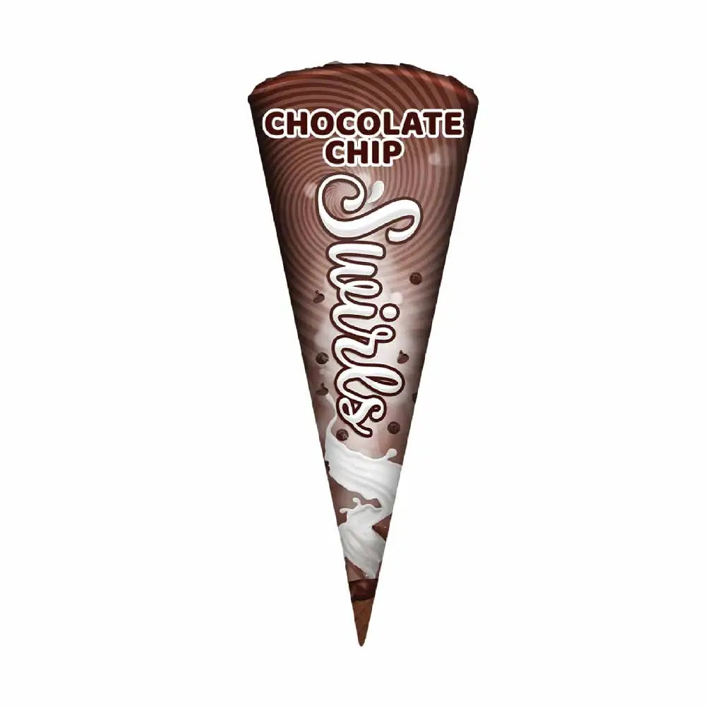 HICO SWIRLS CHOCOLATE CHIP CONE 100ML