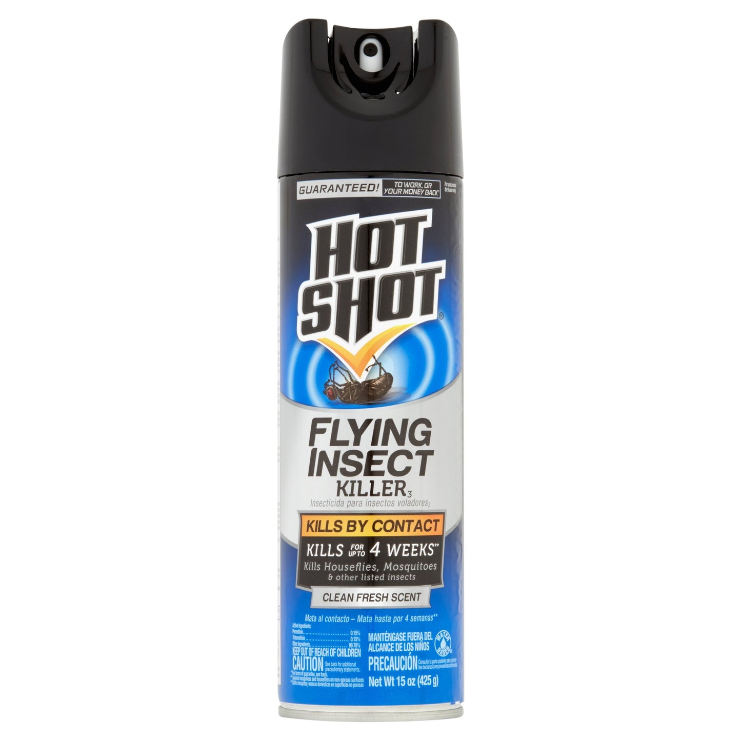 Hot Shot Flying Insect Killer 15 Ounces, Aerosol, Clean Fresh Scent