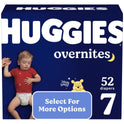 Huggies Overnites Nighttime Diapers, Size 7, 52 Ct