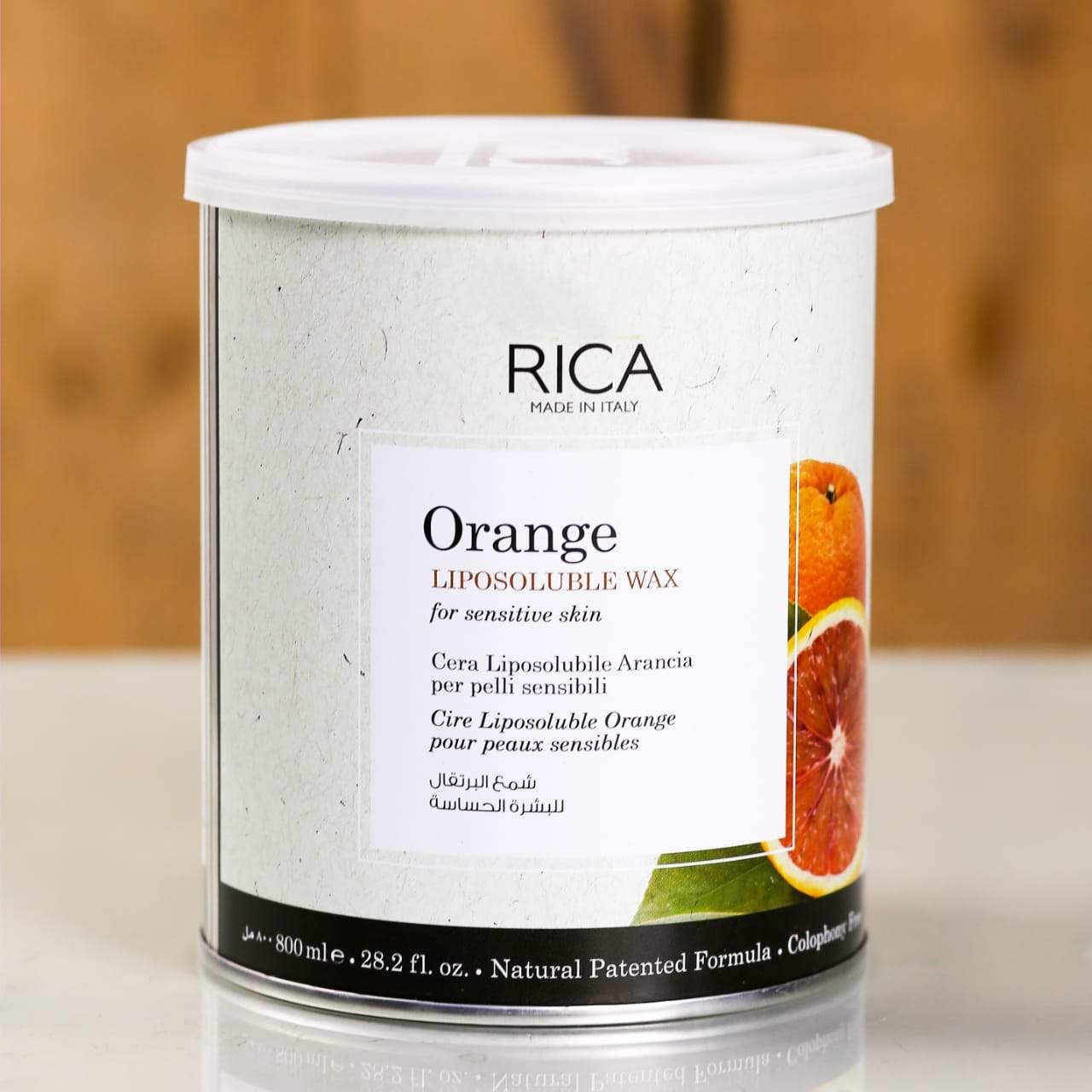 RICA LIPOSOLUBLE WAX ORANGE 800 ML