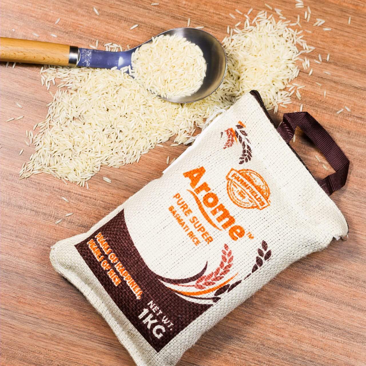 FarmFields AROME SUPER BASMATI RICE BROWN 2X 1 KG