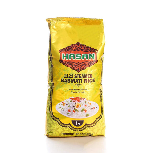 HASSAN 1121 STEAMED BASMATI RICE 1KG