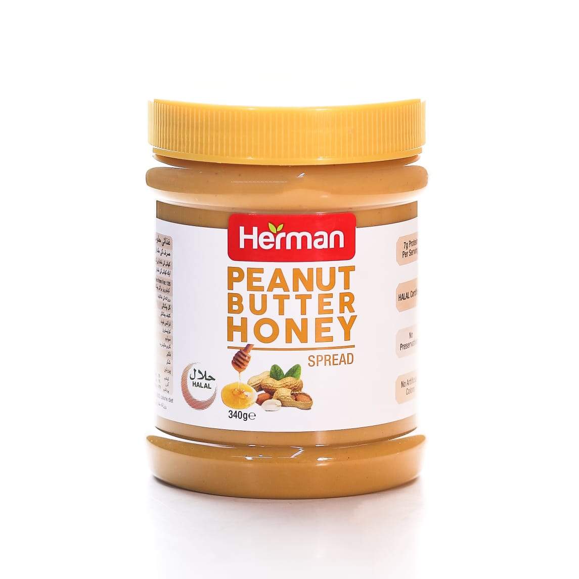 HERMAN SPREAD PEANUT BUTTER HONEY 340 GM