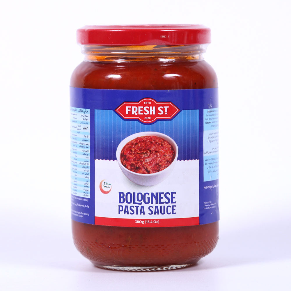 FRESH ST BOLOGNESE PASTA SAUCE JAR 380GM