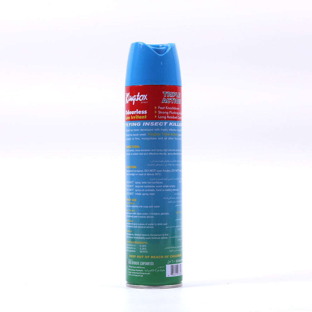 KINGTOX INSECT KILLER FLYING ODOURLESS TRIPLE ACTION 600 ML