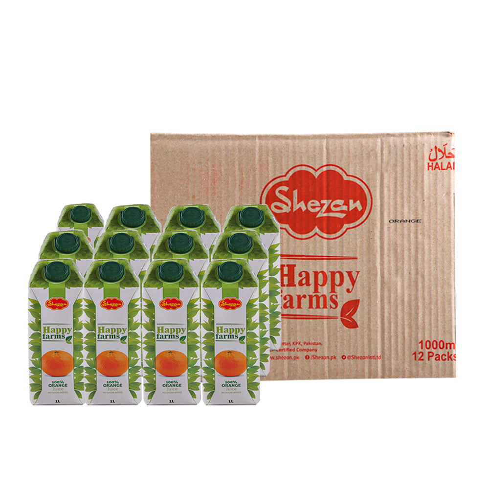 SHEZAN ALL PURE ORANGE JUICE 1 LTR- CARTON