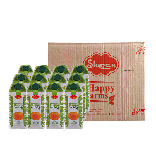 SHEZAN ALL PURE ORANGE JUICE 1 LTR- CARTON