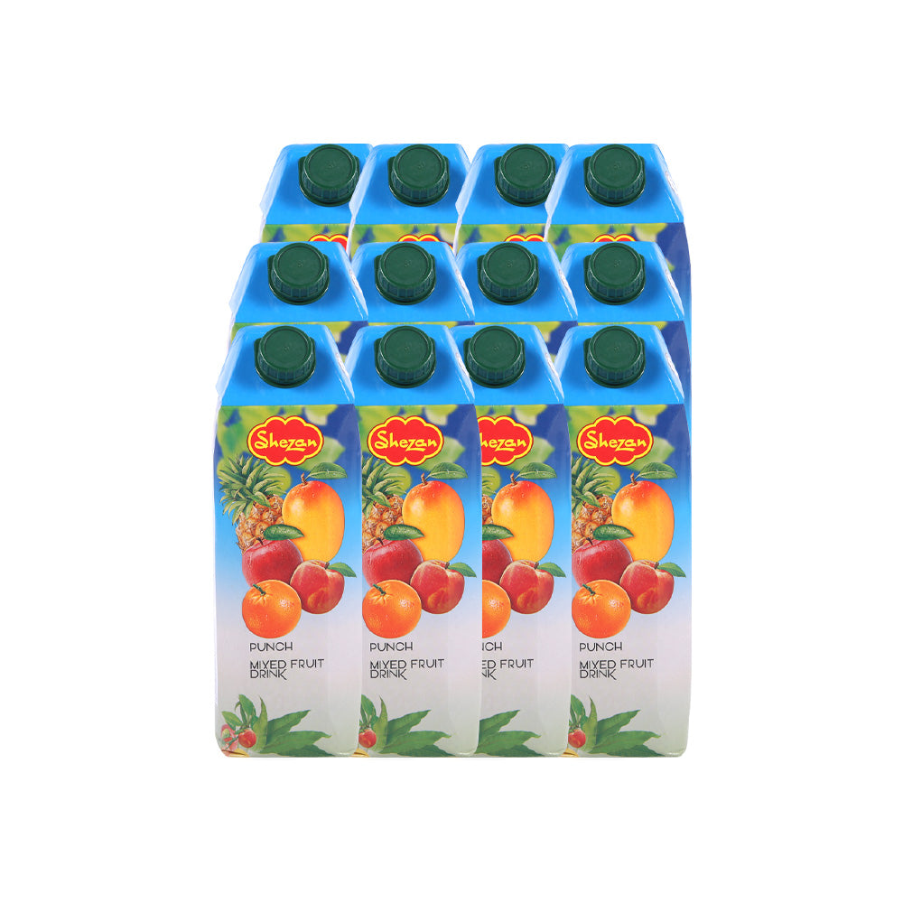 SHEZAN JUICE FRUIT PUNCH 1 LTR- CARTON