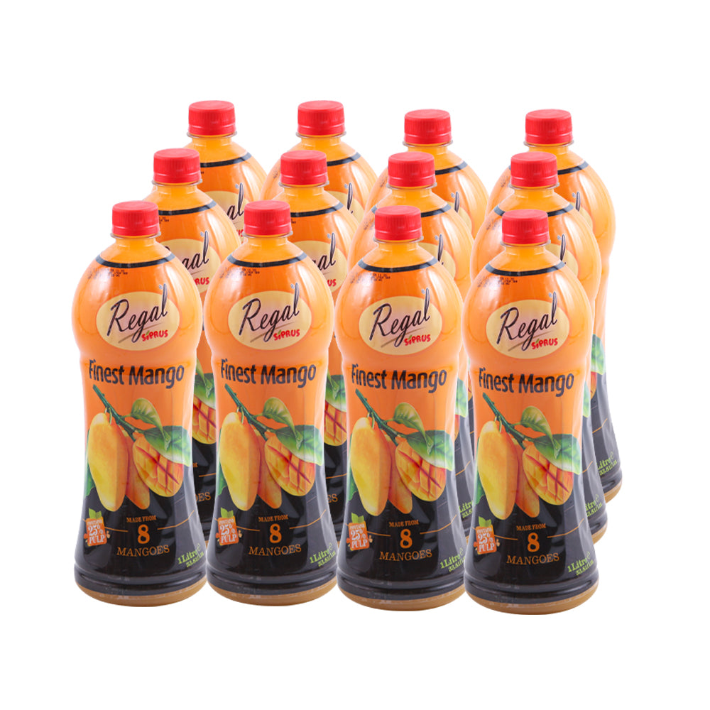 REGAL SIPRUS JUICE MANGO BOTTLE 1 LTR- CARTON