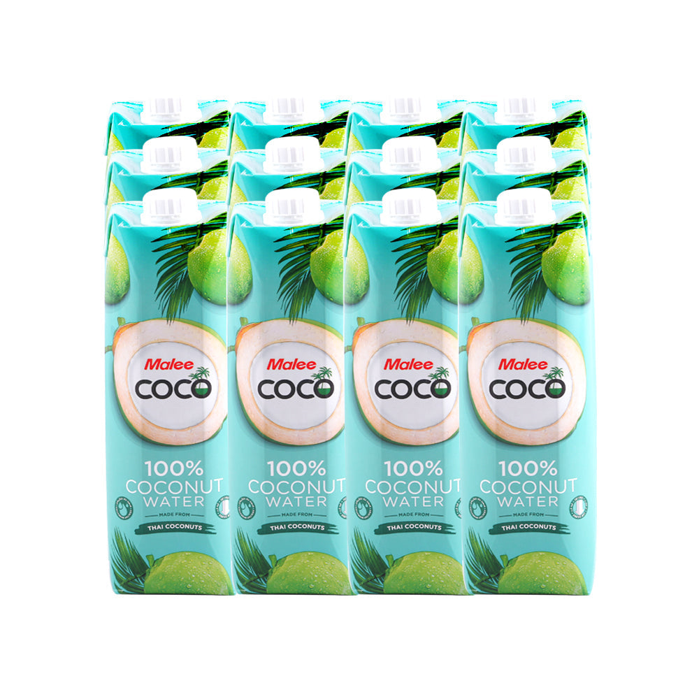 MALEE 100% COCONUT WATER 1 LTR- CARTON