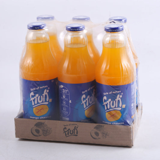 TASTE OF NATURE FRUTI MANGO JUICE GLASS BOTTLE 1LTR- CARTON