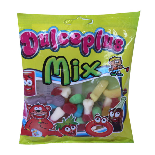 DULCEPLUS JELLY MINI SOUR MIX GLUTEN FREE 100 GM