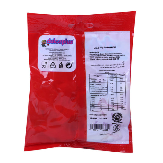 DULCEPLUS JELLY SHARKS 100 GM