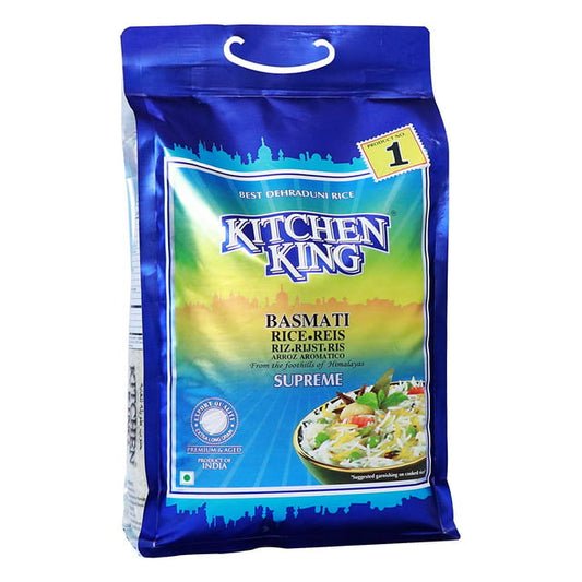 KITCHEN KING - REGULAR BASMATI RICE (BLUE)- 20LB