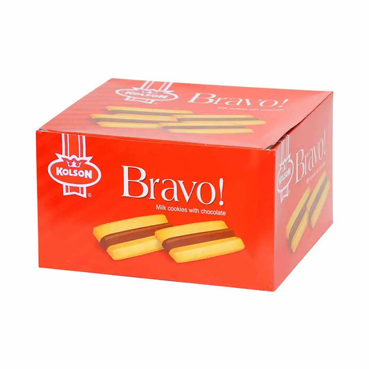 KOLSON BRAVO MILK COOKIES WITH CHOCOLATE 52.86G-BOX