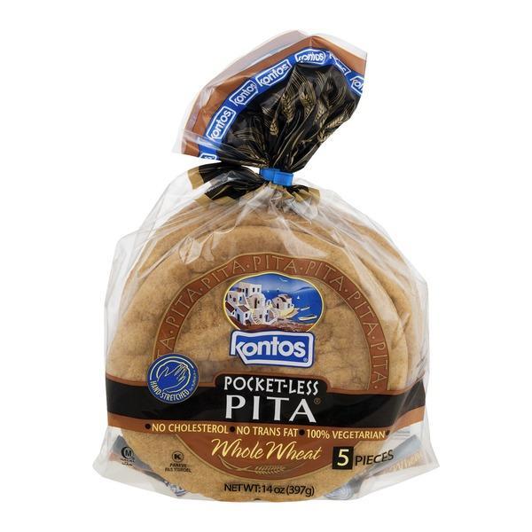 Kontos Whole Wheat Pocketless Pita