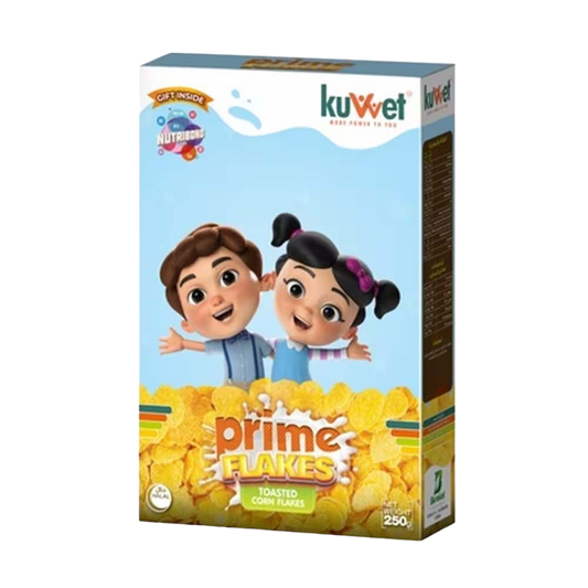 KUVVET PRIME FLAKES TOASTED CORN FLAKES 250GM