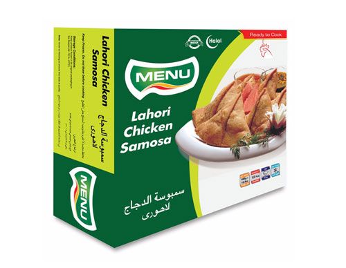 MENU LAHORI CHICKEN SAMOSA 12 PCS 480 GM