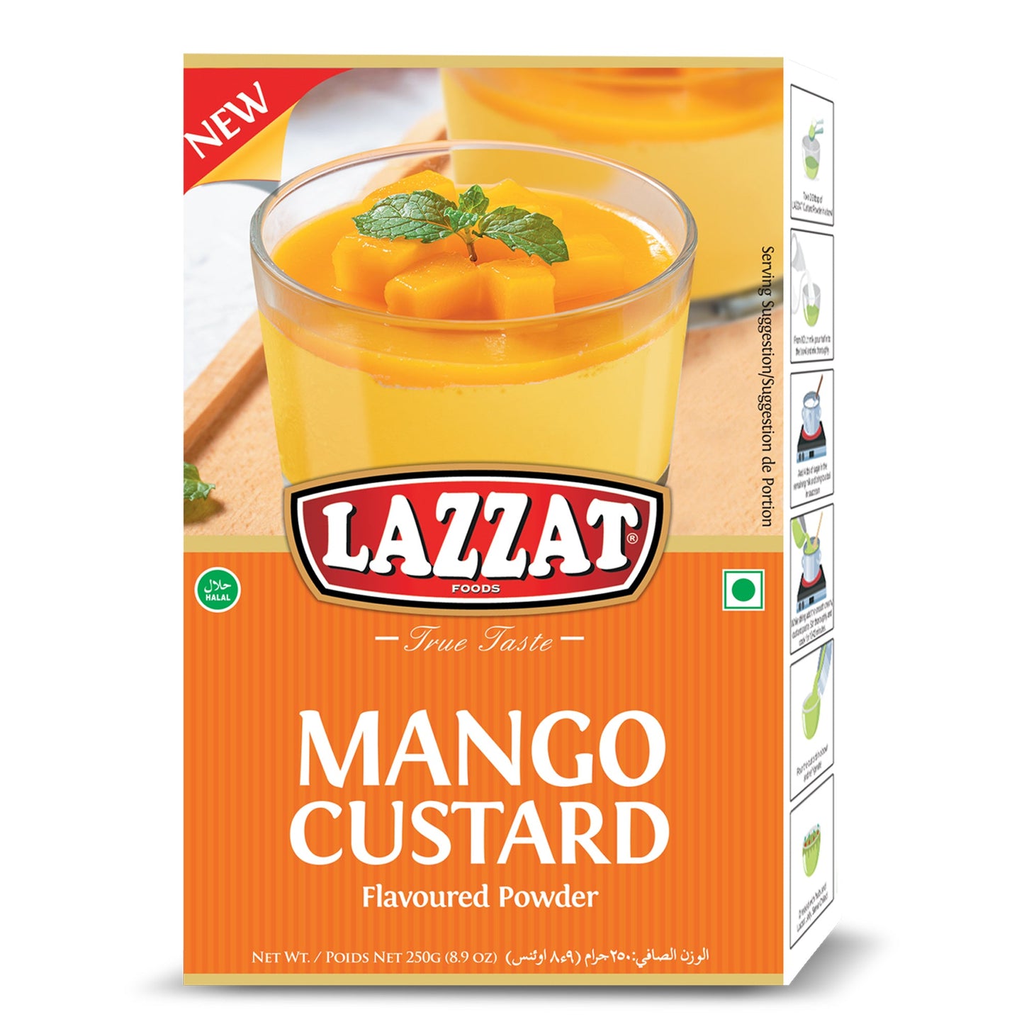 Lazzat Mango Custard Powder
