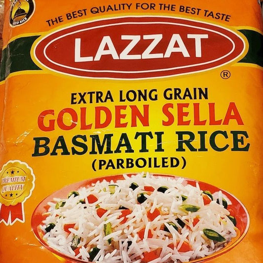 Lazzat Extra Long Grain Golden Sella Basmati Rice