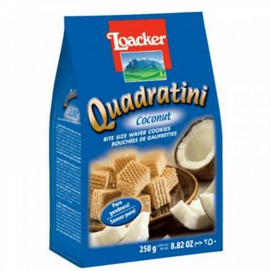 Loacker Quadratini Coconut Wafers