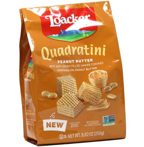 Loacker Quadratini Peanut Butter Wafers