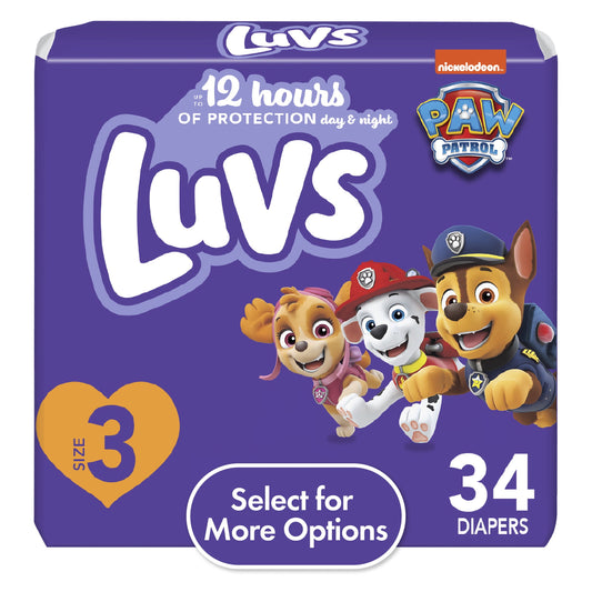 Luvs Diapers Size 3, 34 Count