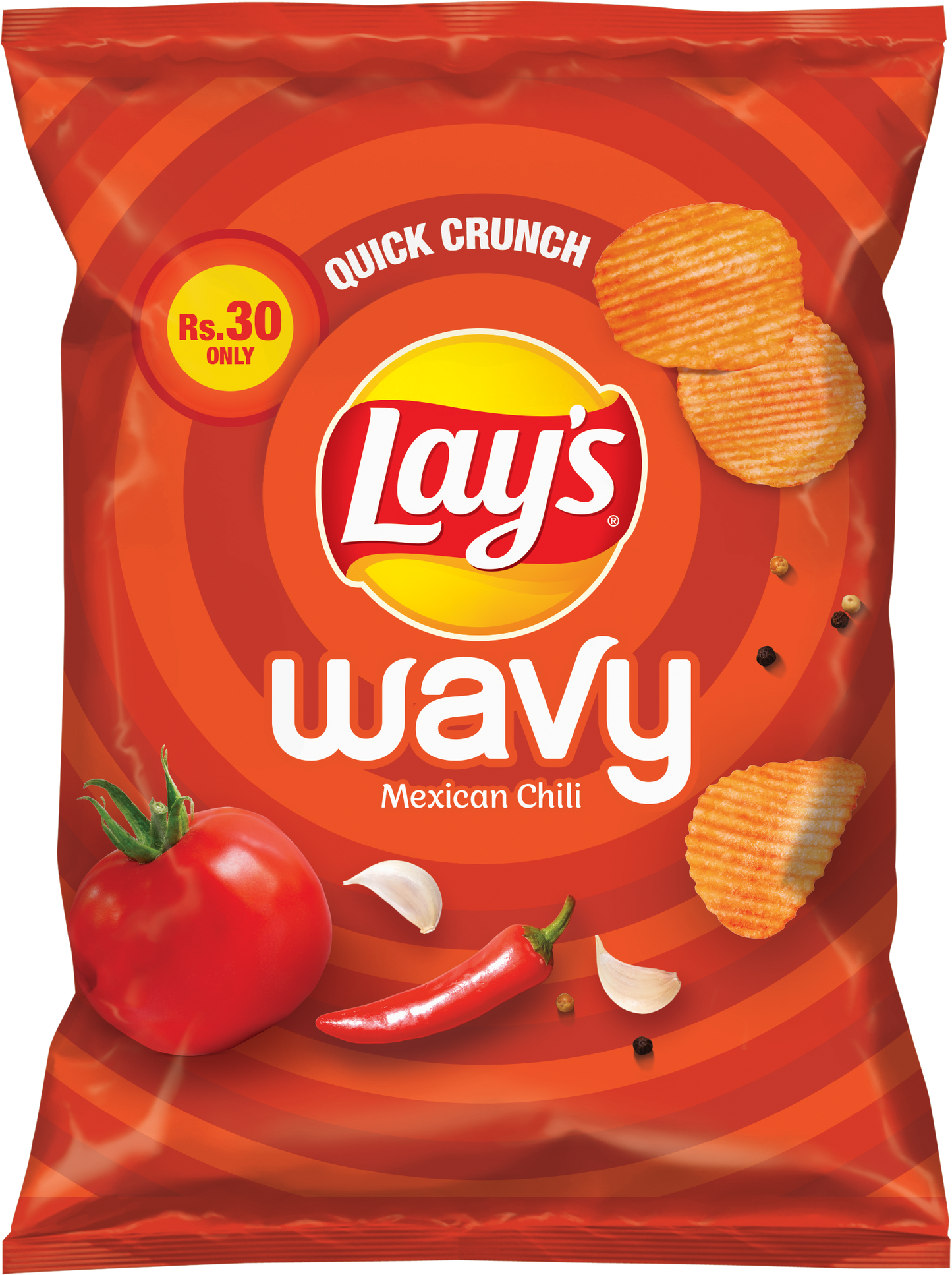 LAYS WAVY MEXICAN CHILI CHIPS 21GM