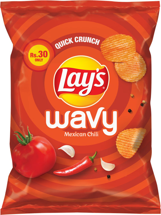 LAYS WAVY MEXICAN CHILI CHIPS 21GM