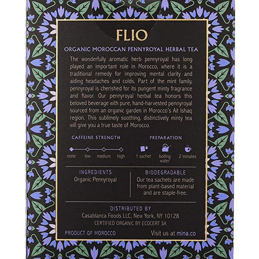 Mina Flio Organic Moroccan Pennyroyal Herbal Tea