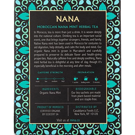 Mina Nana Organic Moroccan Nana Mint Herbal Tea