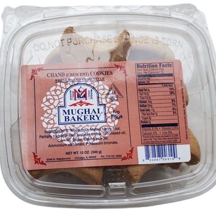 Mughal Bakery Chand (Crescent) Cookies (No Eggs)