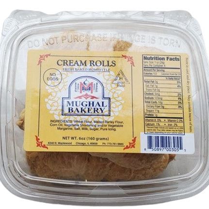 Mughal Bakery Cream Rolls (No Eggs)