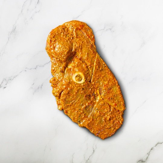 Marinated Halal Mutton Leg Steak with Bone (1 Pack)