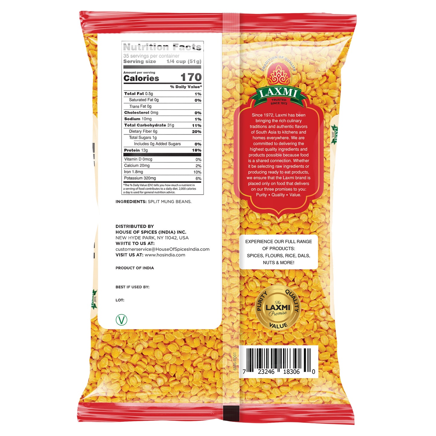 Laxmi Moong Dal Split (Yellow)