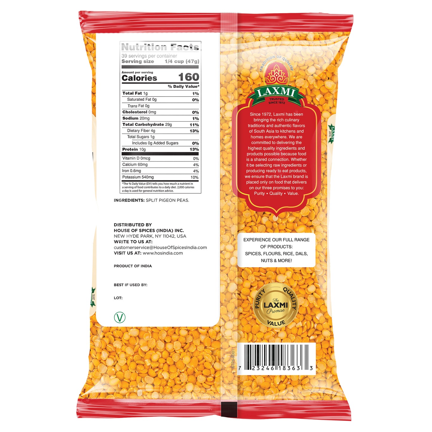 Laxmi Toor Dal Dry