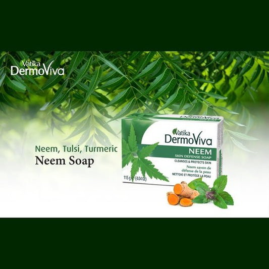 Vatika Dermoviva Neem Soap-T-US