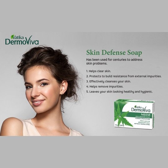 Vatika Dermoviva Neem Soap-T-US