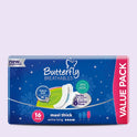 BUTTERFLY SANITARY NAPKINS MAXI THICK EXTRA LARGE 16 PCS