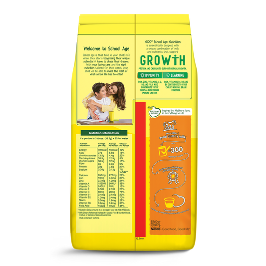 NESTLE NIDO FORTIGROW SCHOOL AGE POUCH 900GM