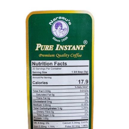 Narasu's Pure Instant Granulated Coffee