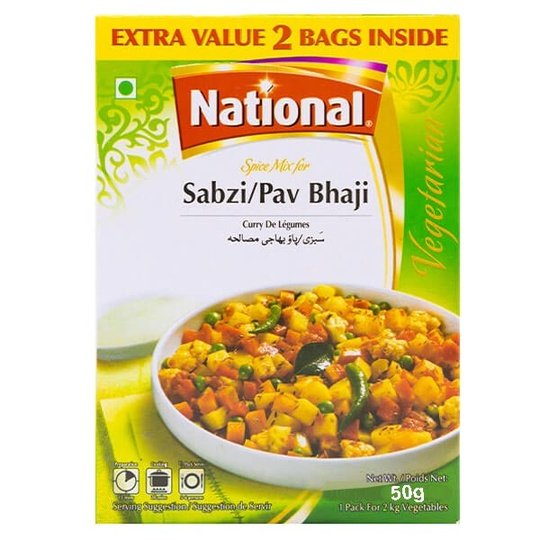 National Sabzi/Pav Bhaji 100g