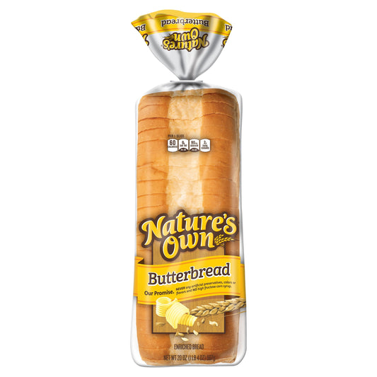 Nature's Own Butterbread Sliced White Bread Loaf, 20 oz