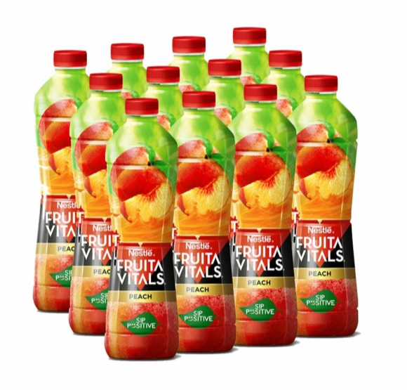 NESTLE JUICE FRUITA VITALS PEACH NECTAR BOTTLE 1 LTR-CARTON