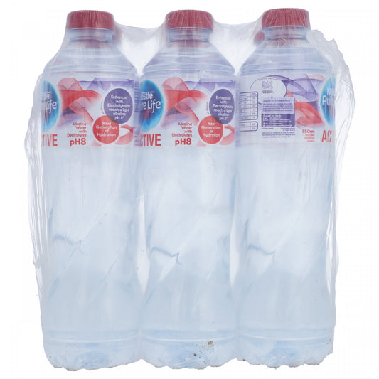 NESTLE WATER PURE LIFE ACTIVE PH8 550 ML-CARTON