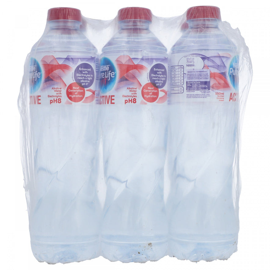 NESTLE WATER PURE LIFE ACTIVE PH8 550 ML-CARTON