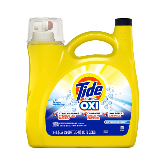 TIDE WASHING LIQUID SIMPLY OXI REFRESHING BREEZE 3.4 LTR